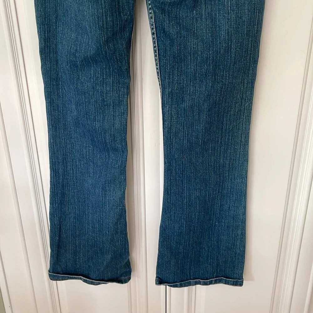 Vintage Levi’s premium denim jeans boot cut blue sz 30L rare cowboy lasso patch - Picture 6 of 12